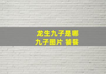 龙生九子是哪九子图片 饕餮